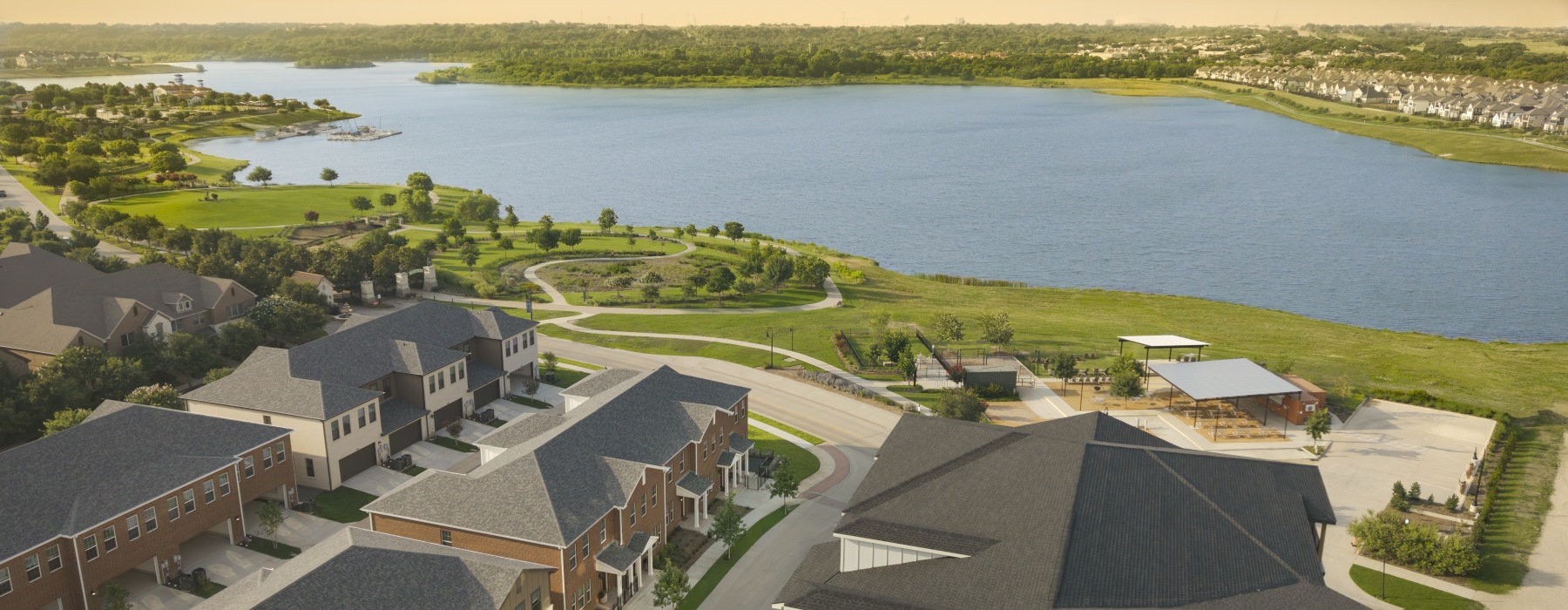 Exterior of townhome community 