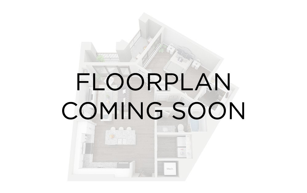 A2 - 1 bedroom floorplan layout with 1 bathroom and 756 square feet